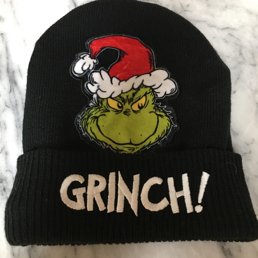 Grinch Black Beanie